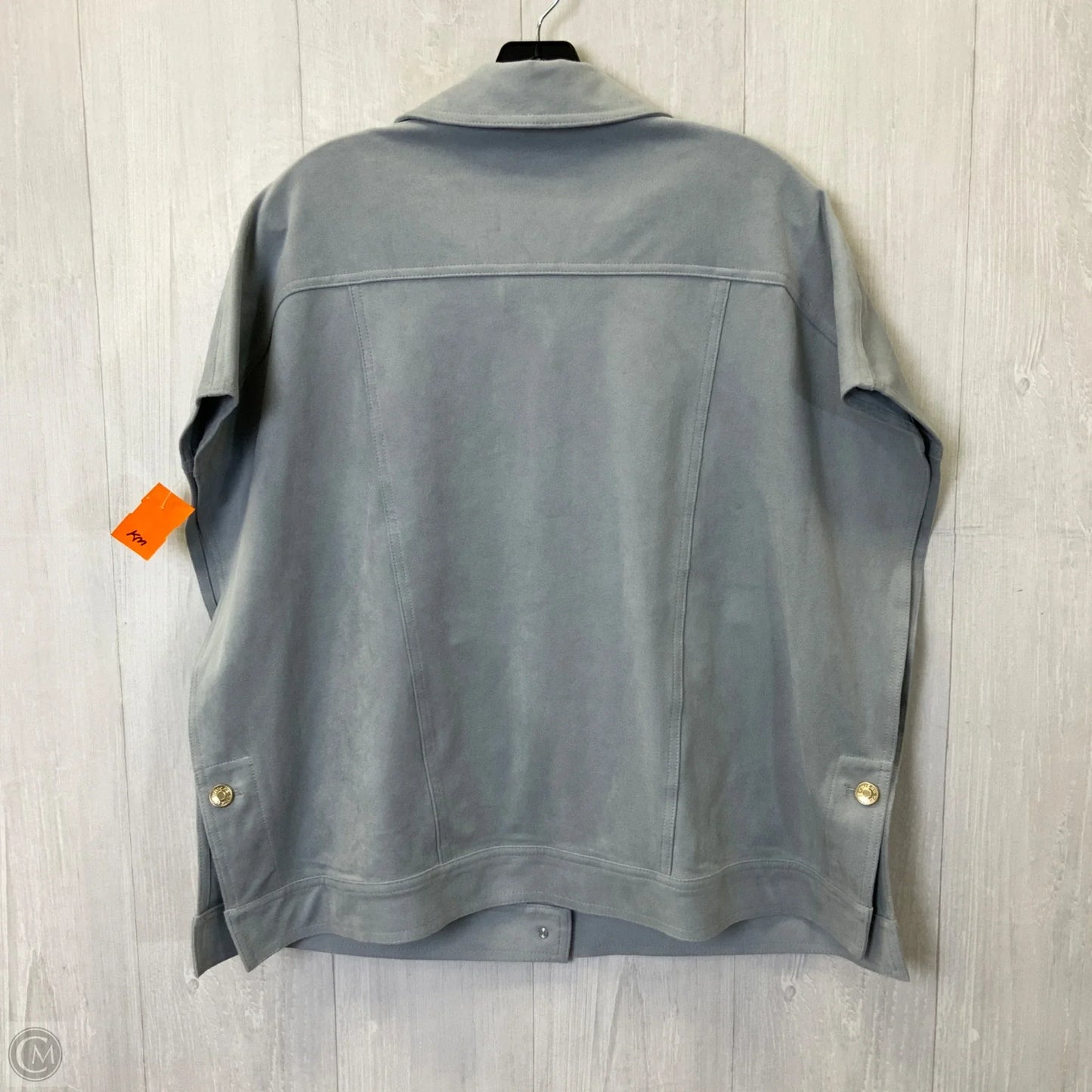 Poncho By Chicos In Blue, Size: M