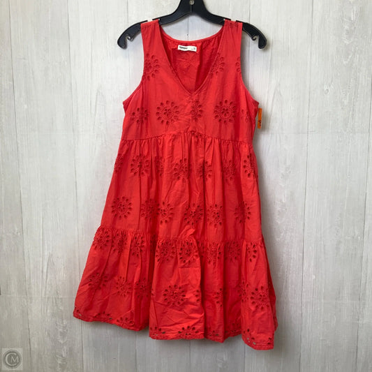 Dress Casual Midi By Sonoma In Red, Size: Xs