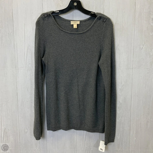 Top Long Sleeve By Loft In Grey, Size: M