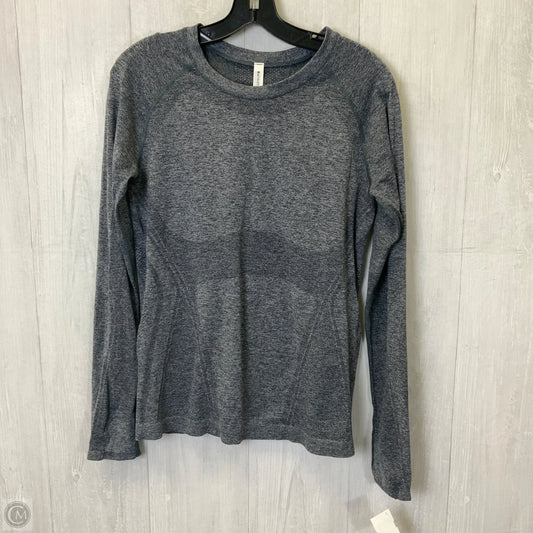 Athletic Top Long Sleeve Crewneck By Athleta In Grey, Size: M