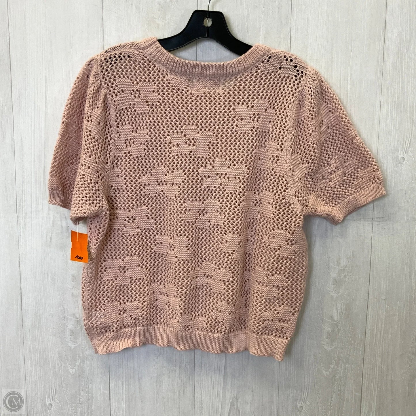 Sweater Short Sleeve By Lucky Brand In Pink, Size: Xl