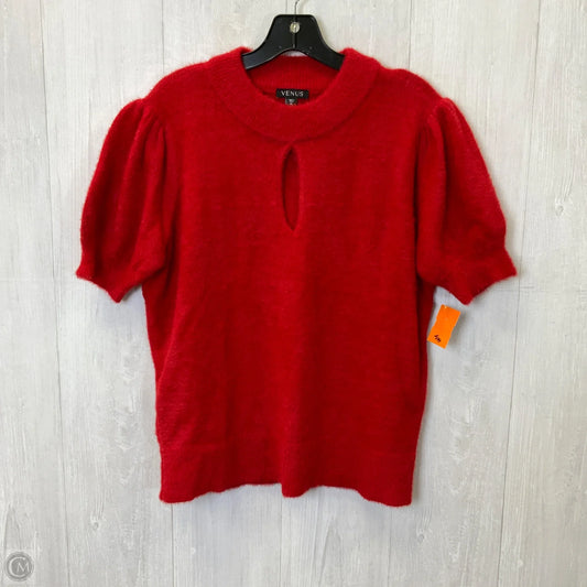 Top Short Sleeve By Venus In Red, Size: Xl