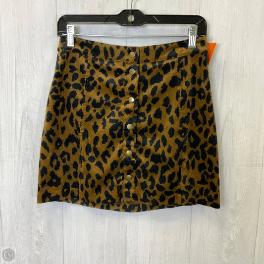 Skirt Mini & Short By Clothes Mentor In Animal Print, Size: M