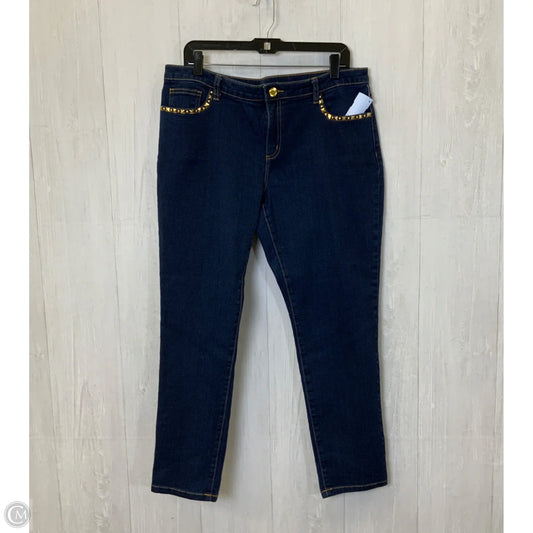 Jeans Designer By Michael Kors In Blue Denim, Size: 14