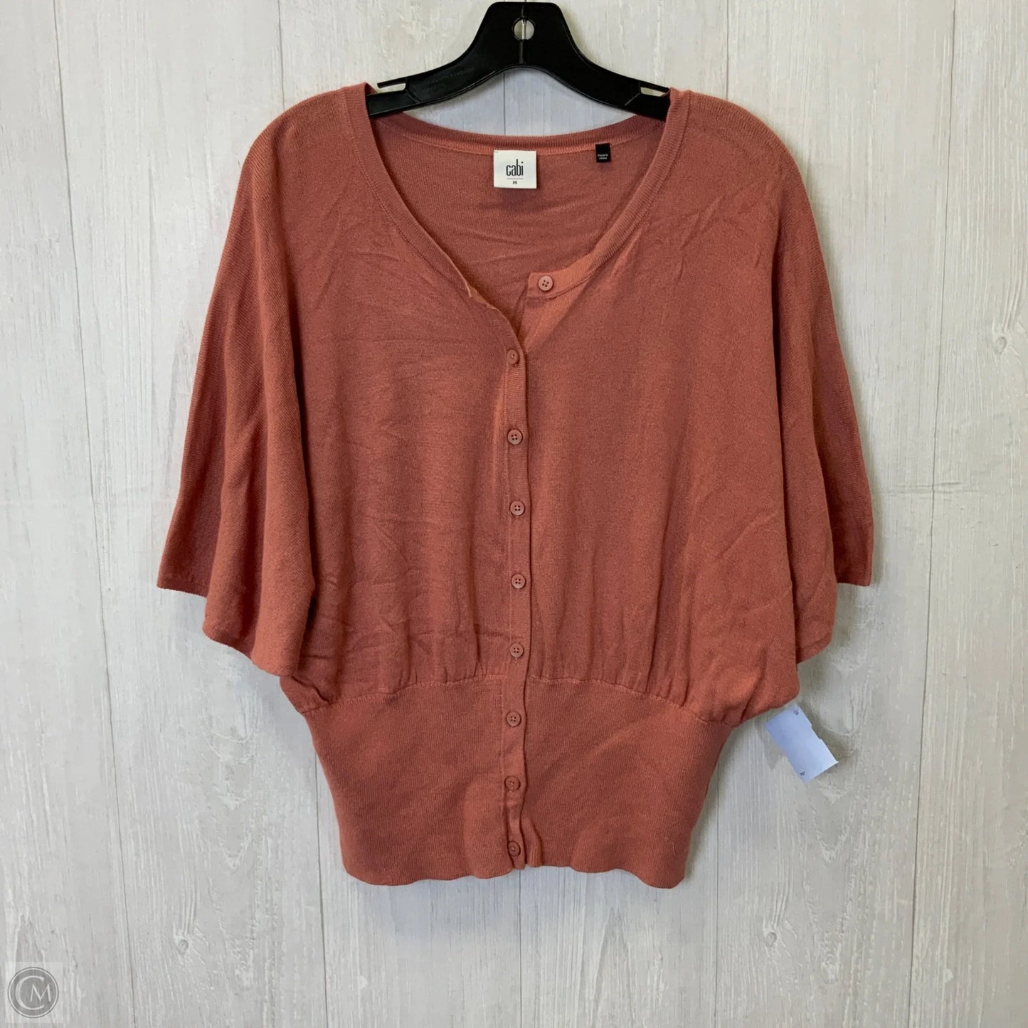 Top Short Sleeve By Cabi In Pink, Size: M