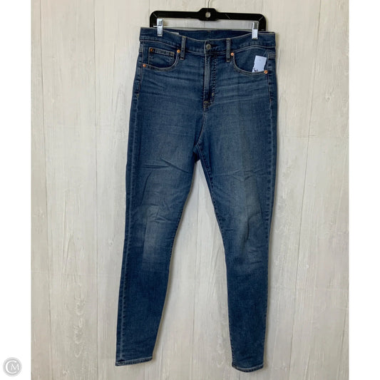 Jeans Skinny By Gap In Blue Denim, Size: 12