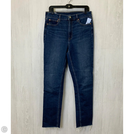 Jeans Skinny By Gap In Blue Denim, Size: 10