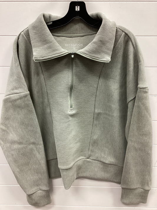 Sweatshirt Collar By Thread And Supply In Green, Size:3X