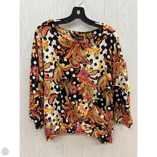 Top 3/4 Sleeve By Habitat In Multi-colored, Size: S