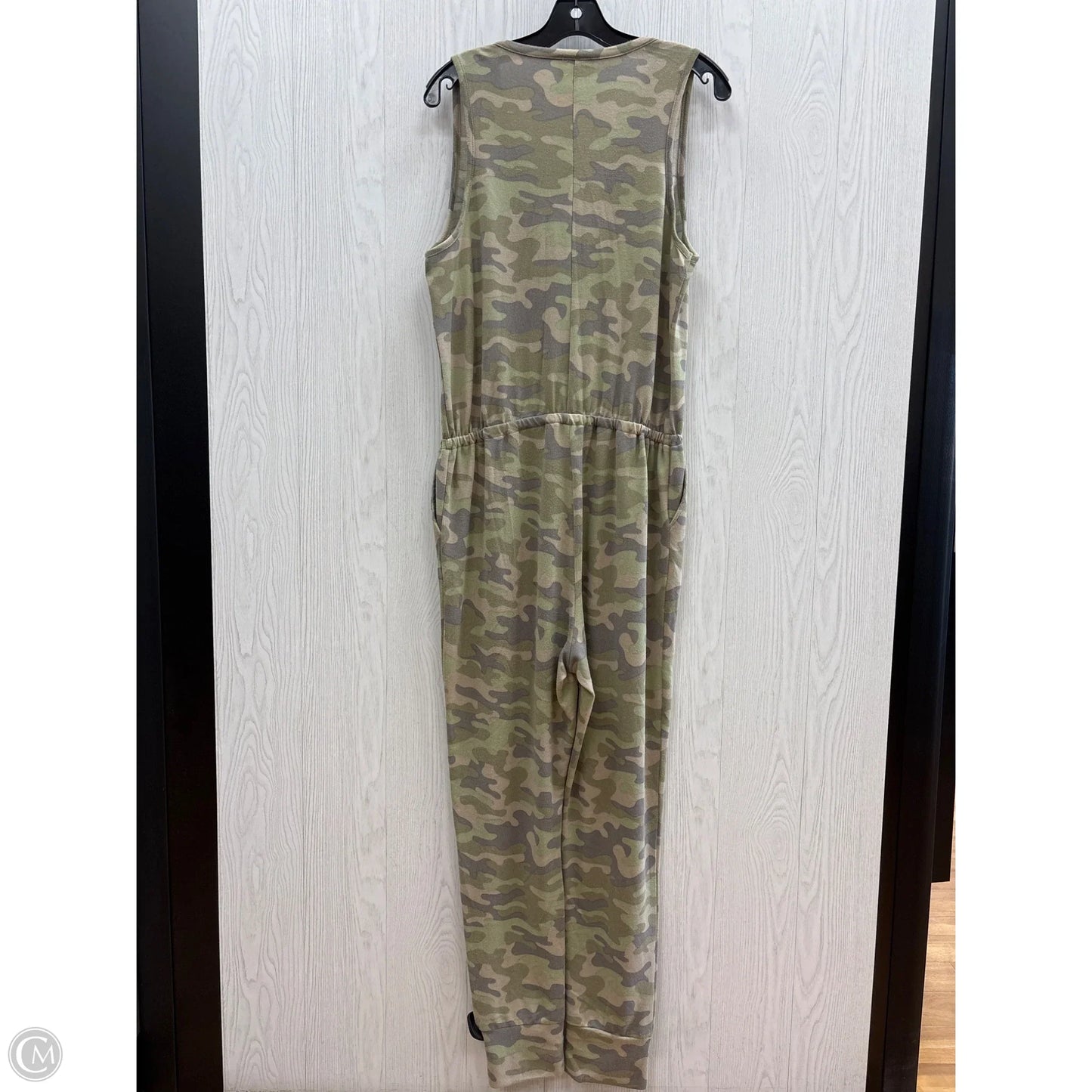 Jumpsuit By Bobbie Brooks In Camouflage Print, Size: L