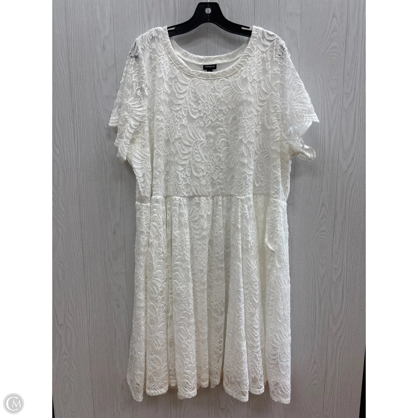 Dress Casual Midi By Torrid In White, Size: 4