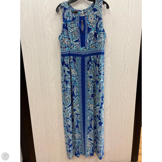 Dress Casual Maxi By Inc In Blue & Grey, Size: 2x