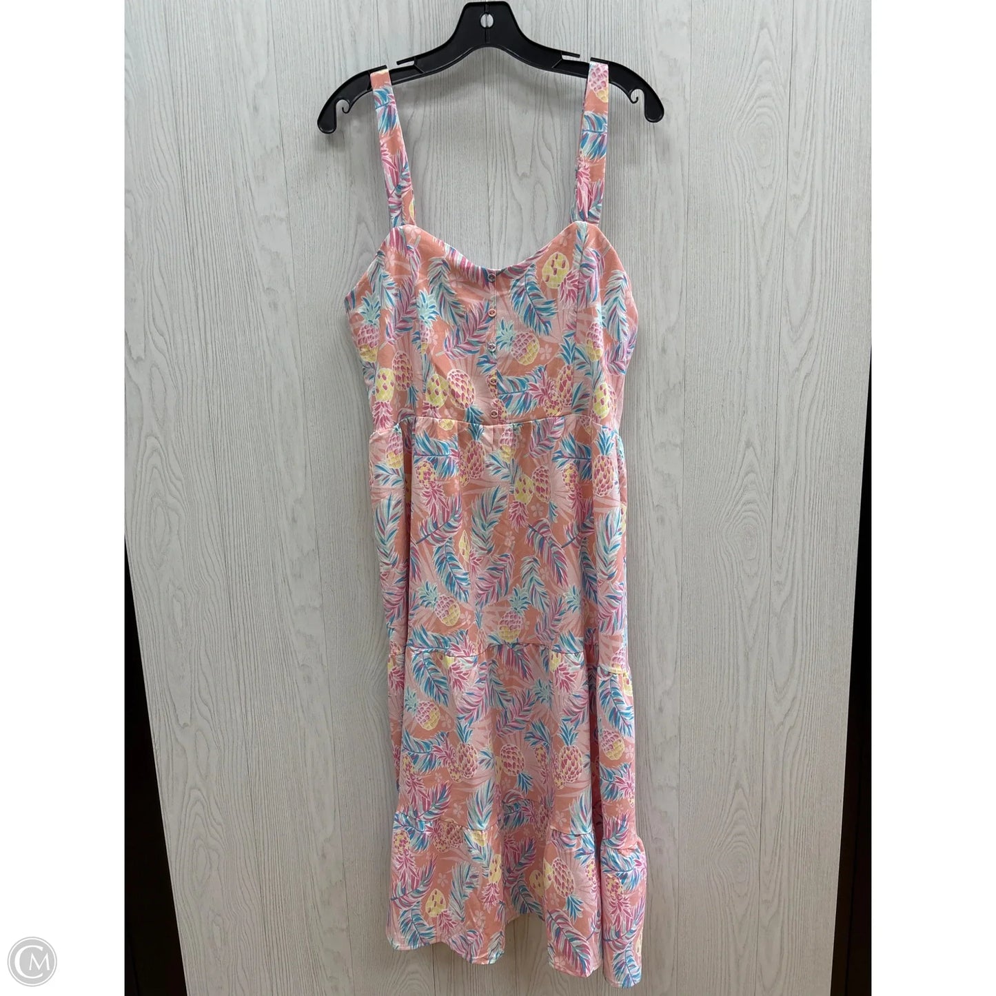 Dress Casual Midi By Simply Southern In Multi-colored, Size: L