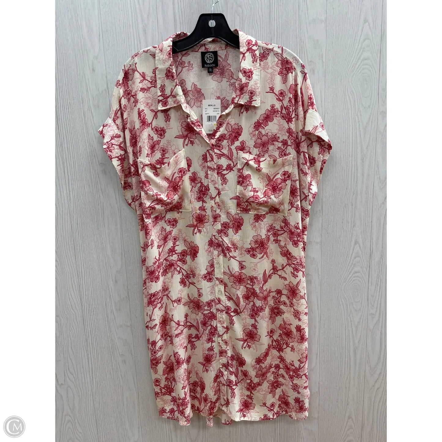 Dress Casual Midi By Bobeau In Red, Size: L