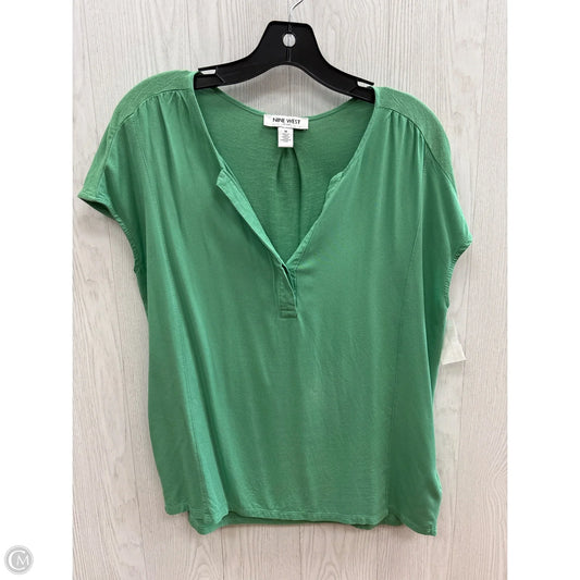 Top Sleeveless By Nine West In Green, Size: M