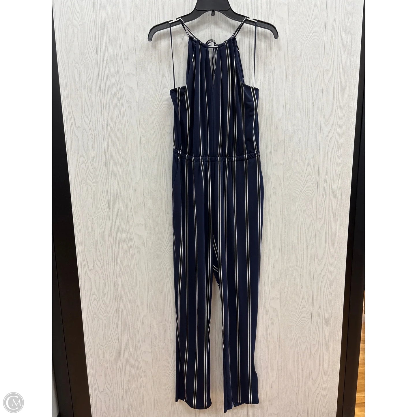 Jumpsuit By Express In Blue & White, Size: M