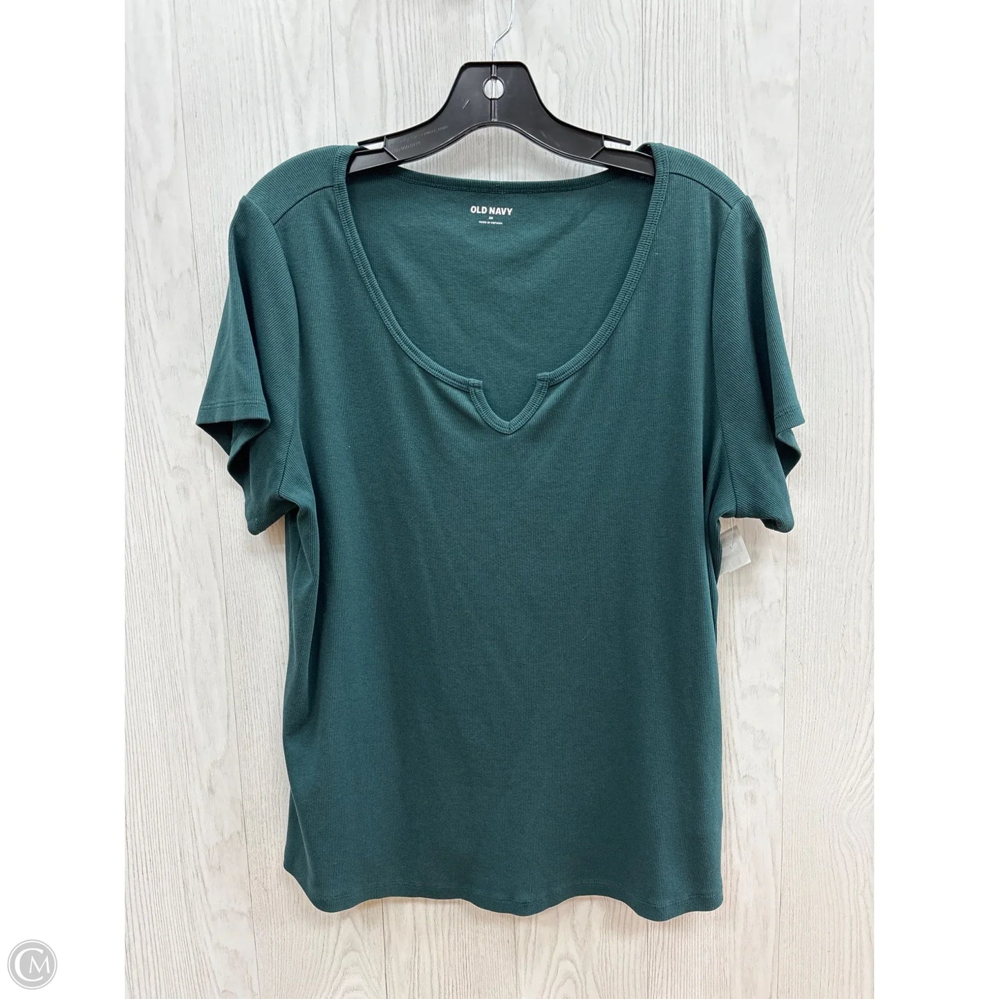 Top Short Sleeve By Old Navy In Green, Size: 2x