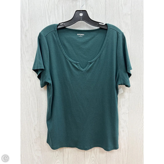 Top Short Sleeve By Old Navy In Green, Size: 2x