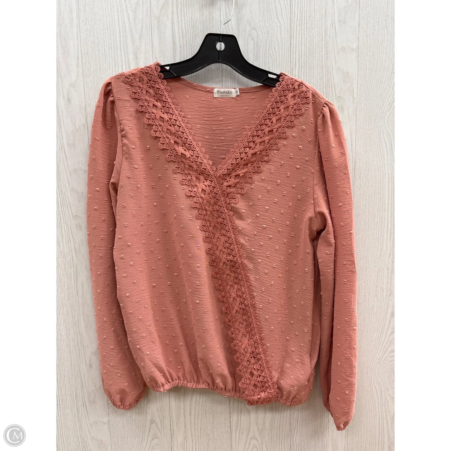 Top Long Sleeve By Clothes Mentor In Pink, Size: S