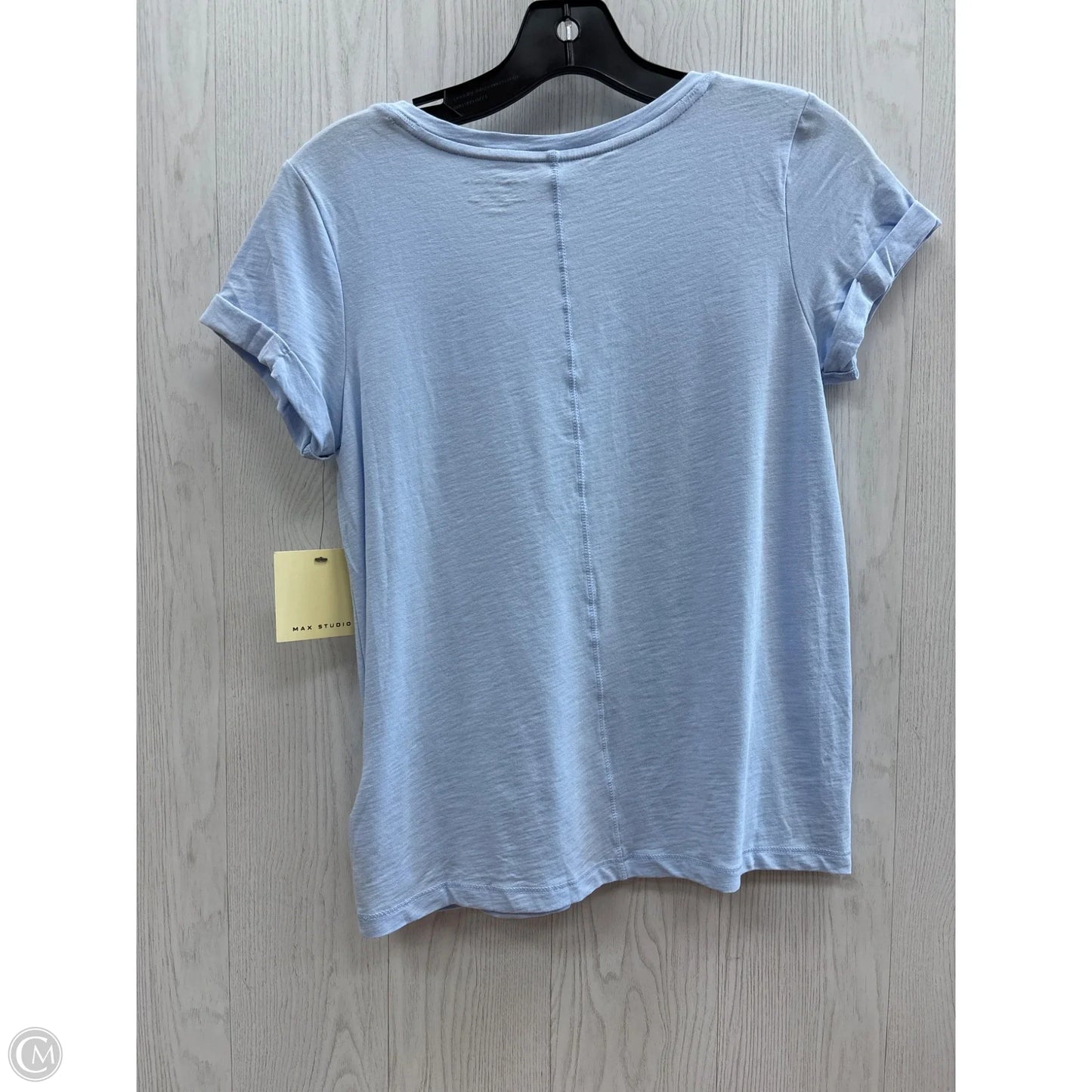 Top Short Sleeve Basic By Max Studio In Blue, Size: Xs