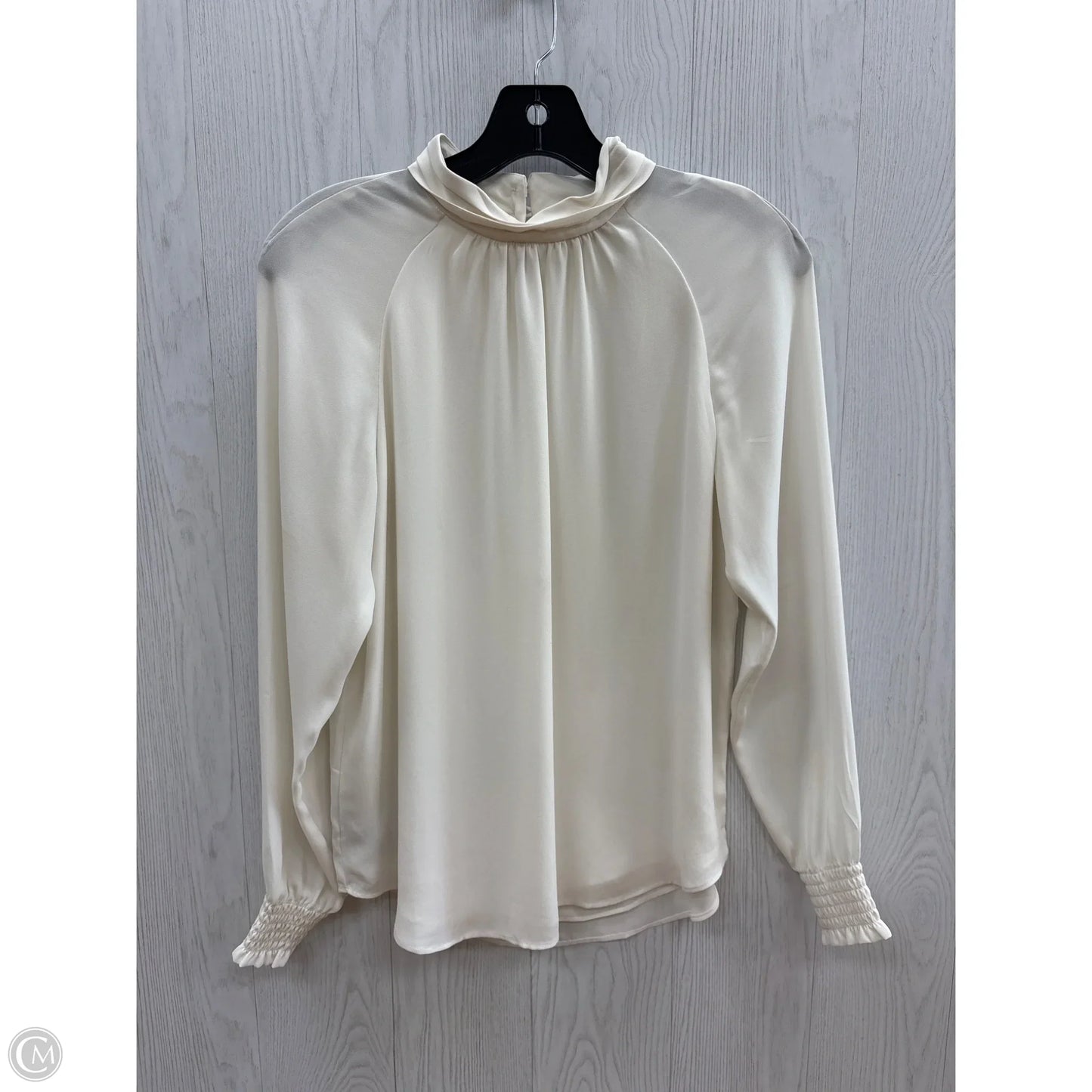 Top Long Sleeve By Ann Taylor In Cream, Size: Xs