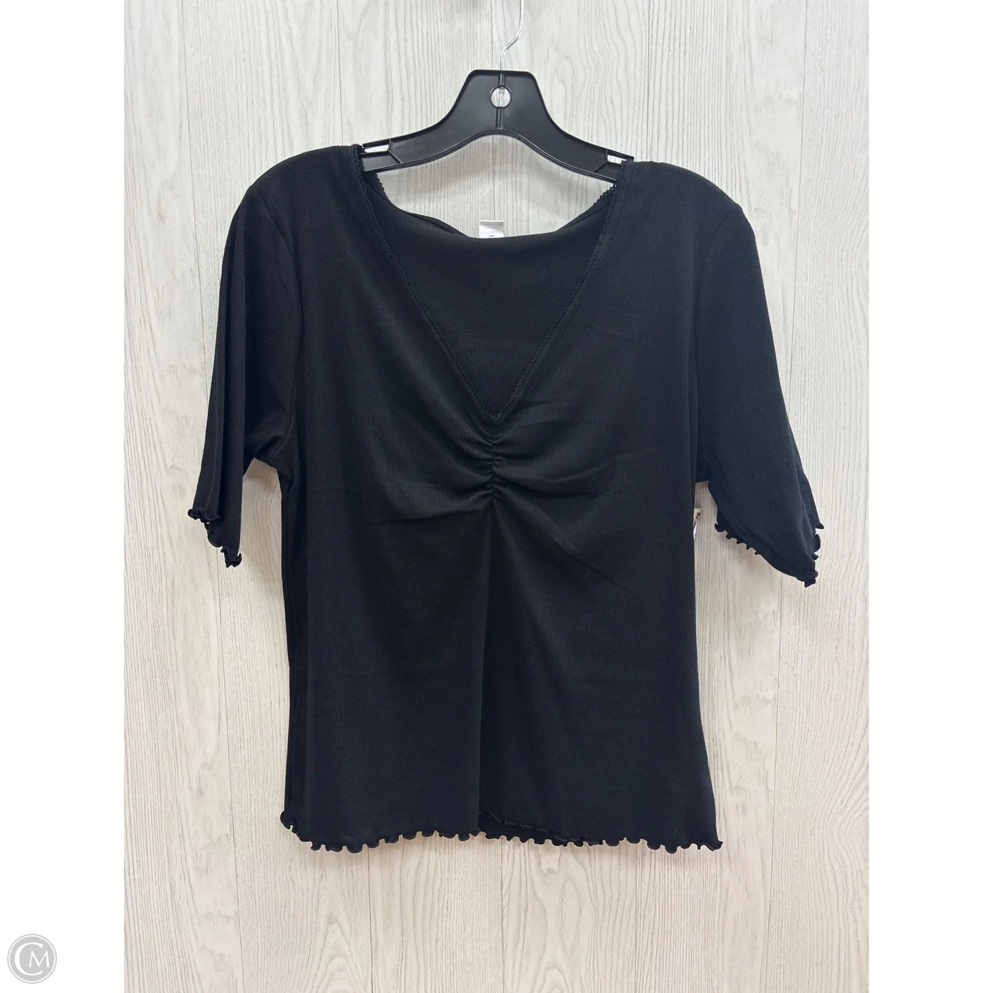 Top Short Sleeve By Old Navy In Black, Size: Xl