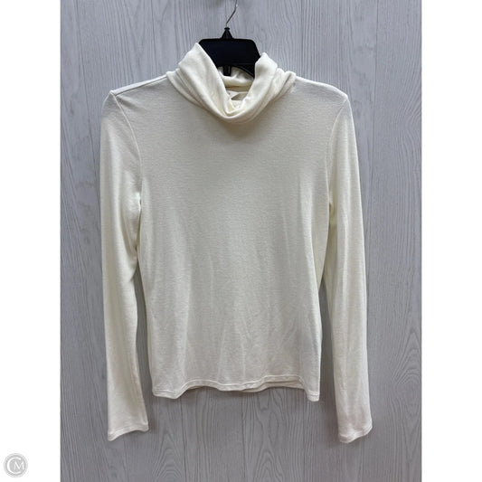 Top Long Sleeve By Banana Republic In Cream, Size: Xs