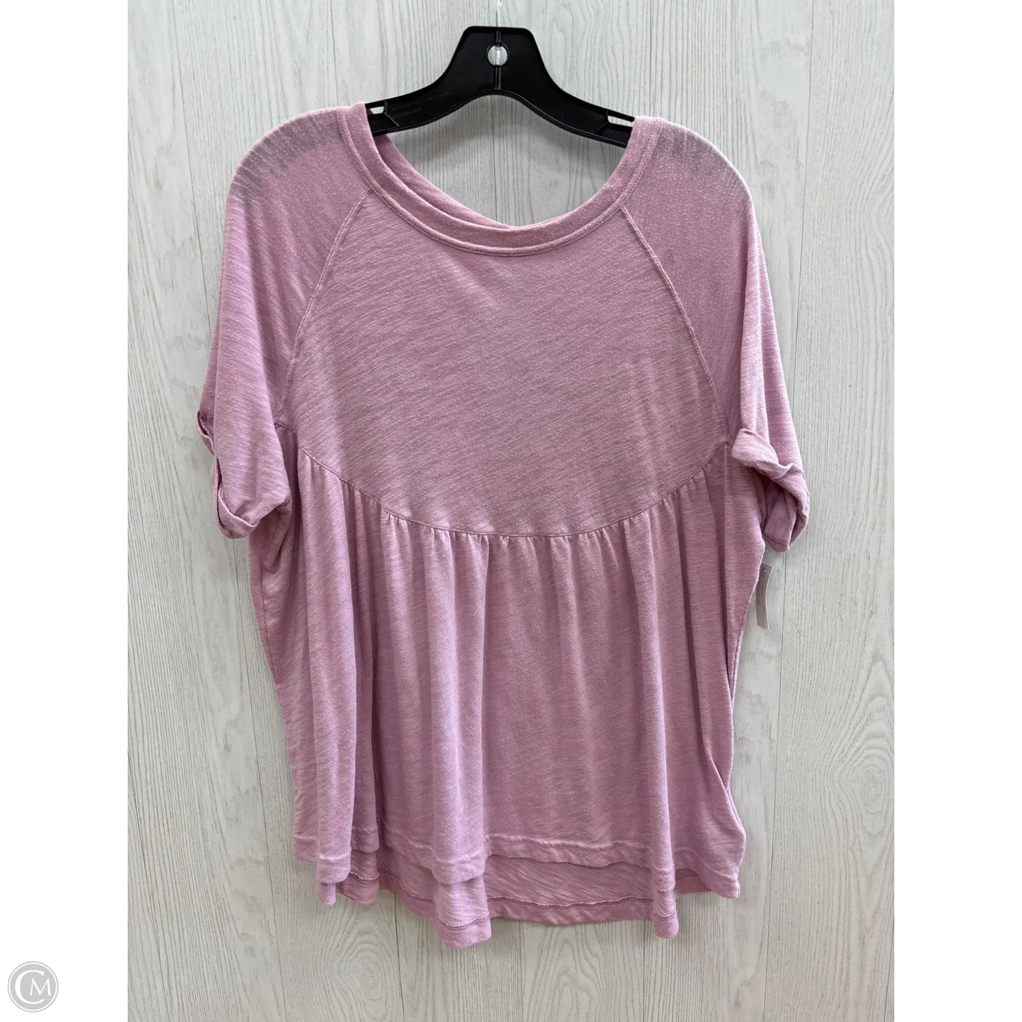 Top Short Sleeve By American Eagle In Purple, Size: S