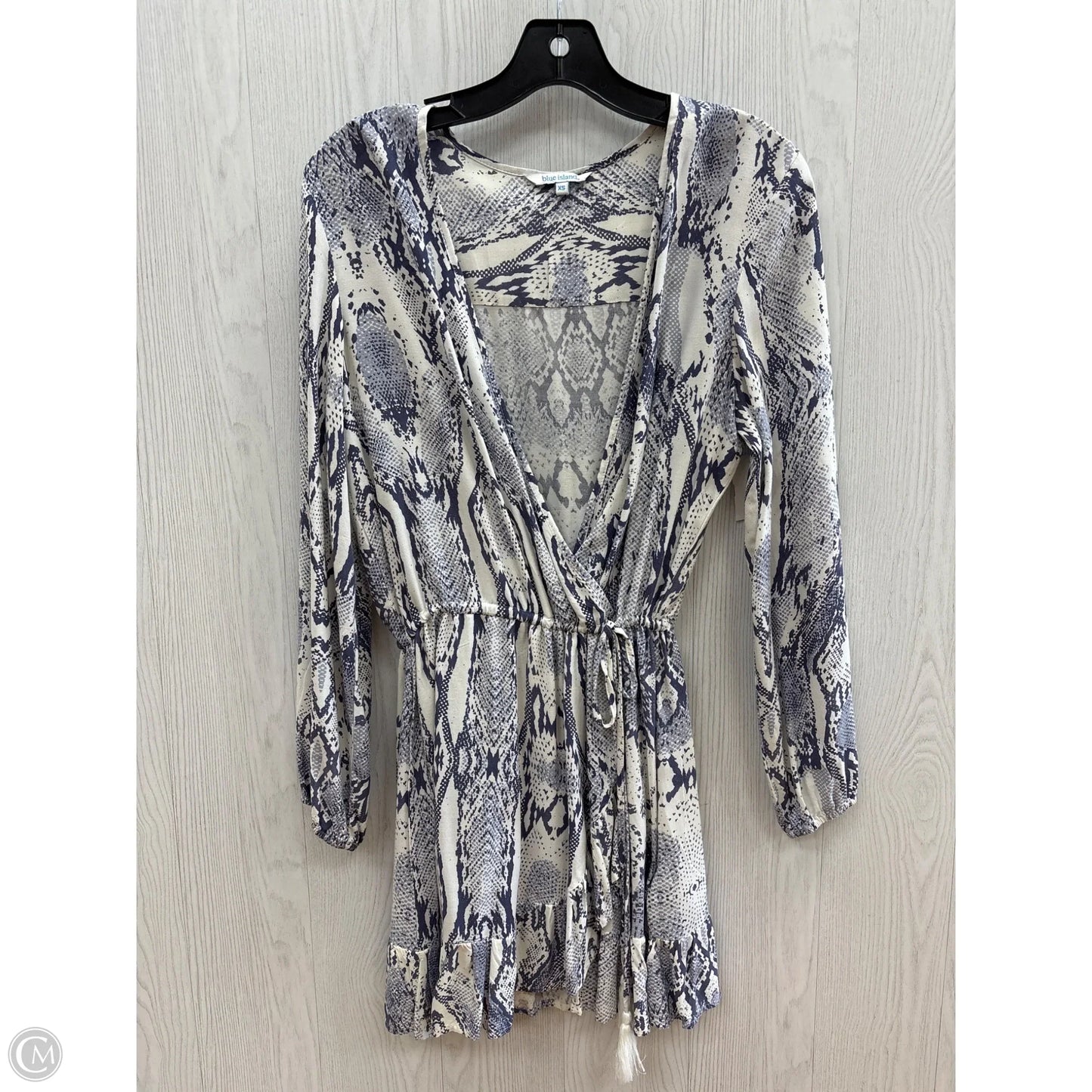 Dress Casual Short By Clothes Mentor In Blue, Size: Xl