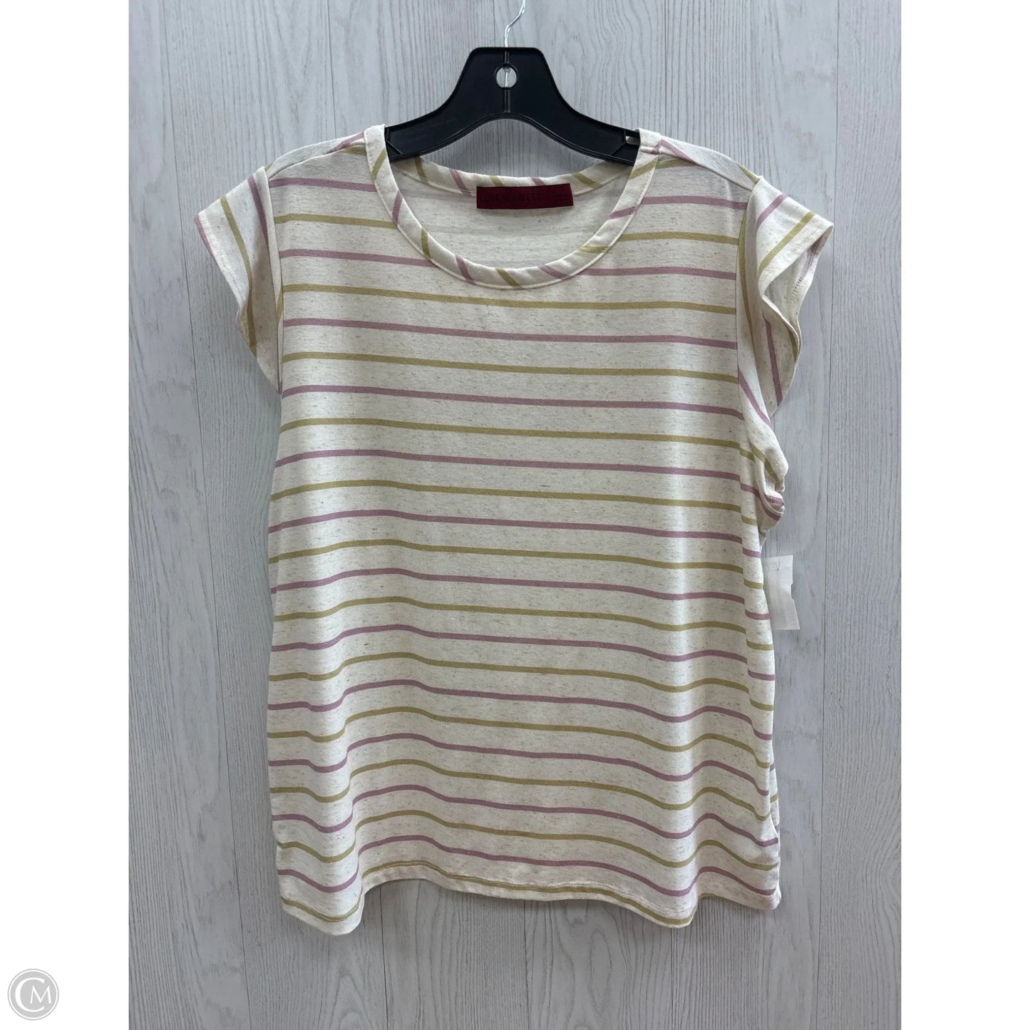 Top Short Sleeve By Clothes Mentor In Striped Pattern, Size: L