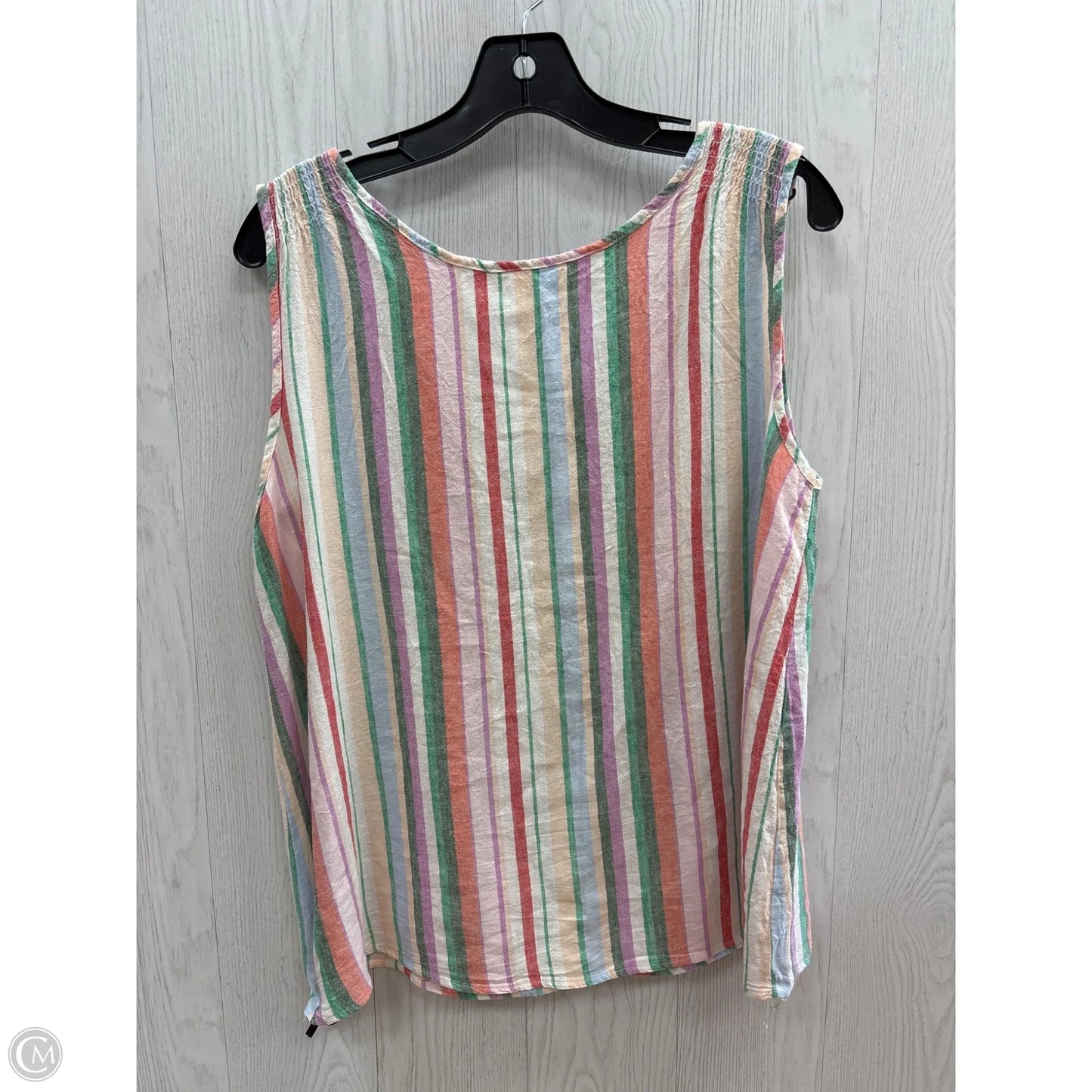Top Sleeveless By Time And Tru In Multi-colored, Size: Xxl