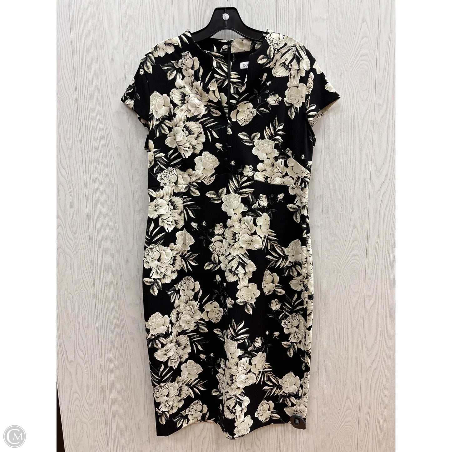 Dress Casual Midi By Calvin Klein In Black, Size: Xl