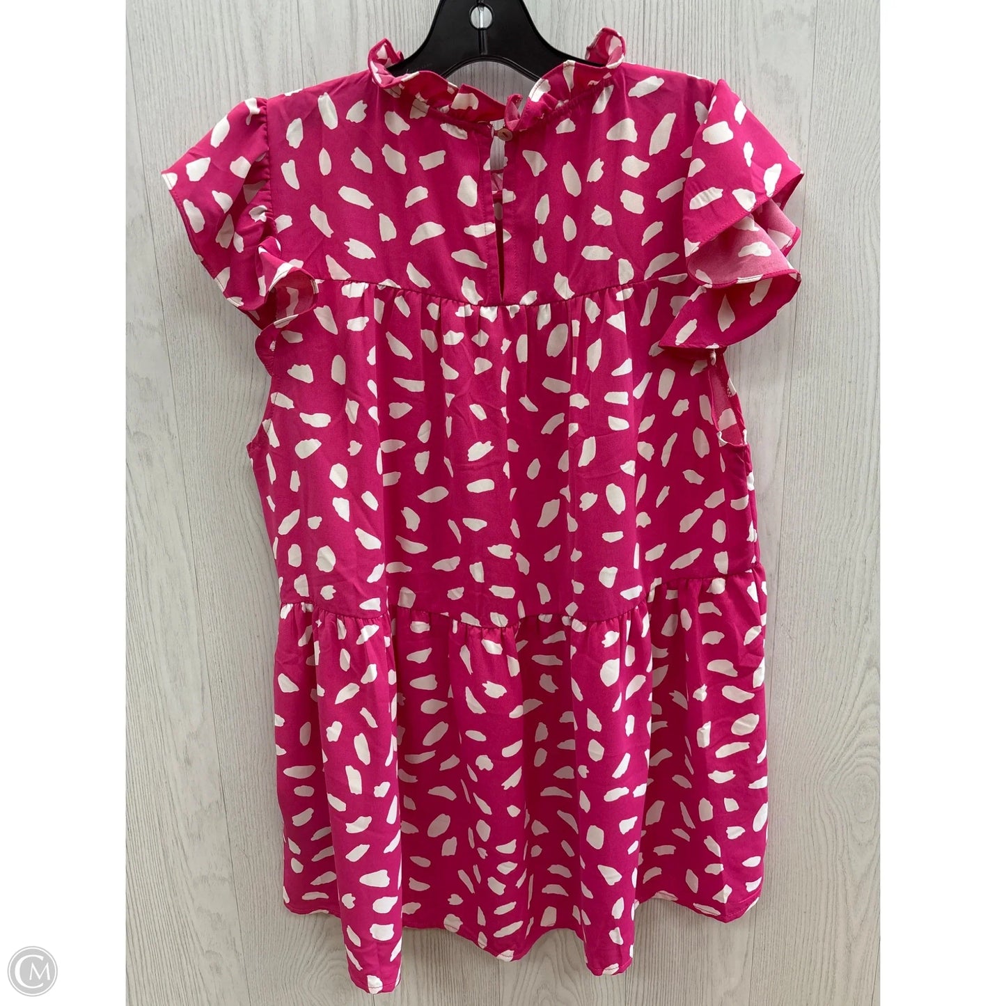 Top Short Sleeve By Jodifl In Pink, Size: L