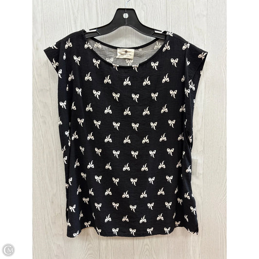 Top Short Sleeve By Clothes Mentor In Black, Size: Xl