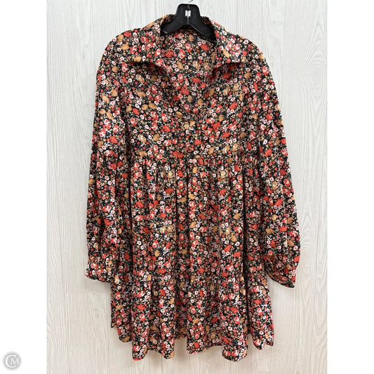 Dress Casual Short By Shein In Floral Print, Size: M