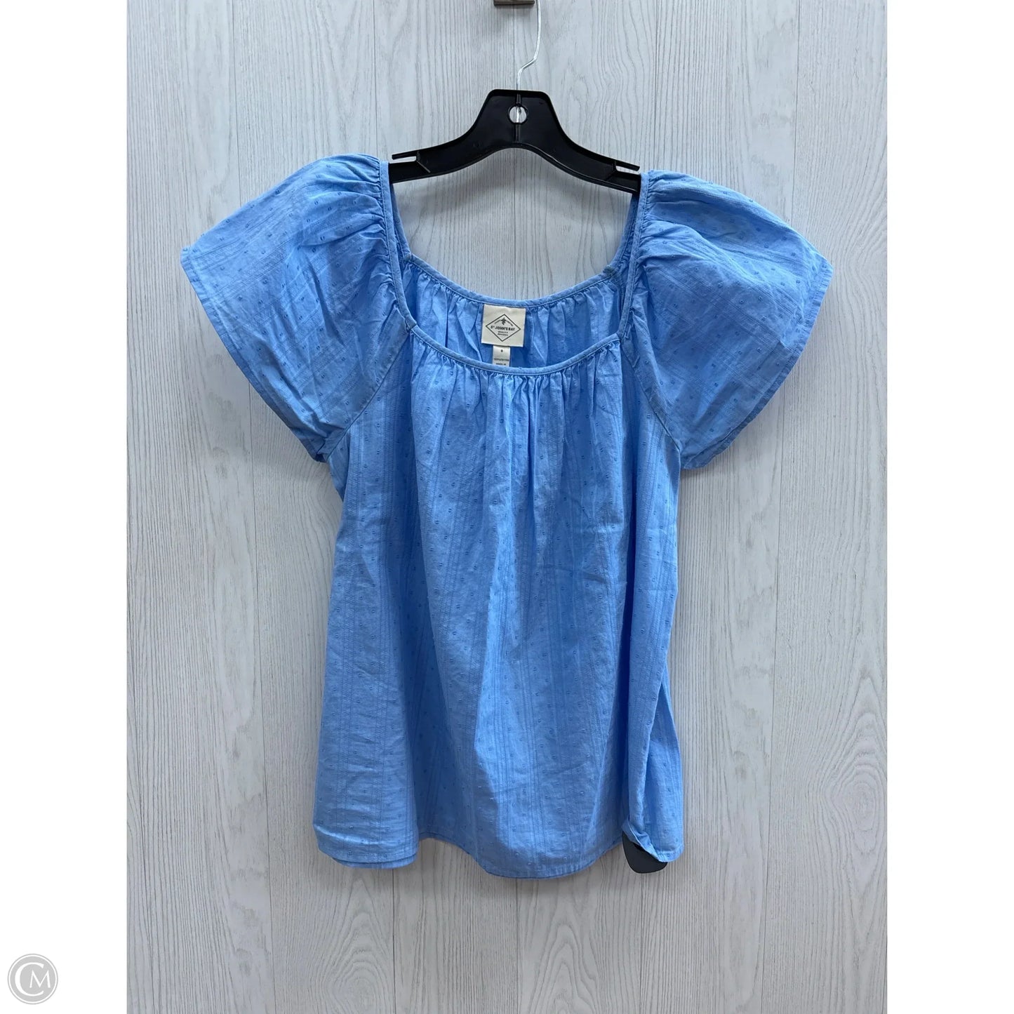 Top Short Sleeve By St Johns Bay In Blue, Size: S