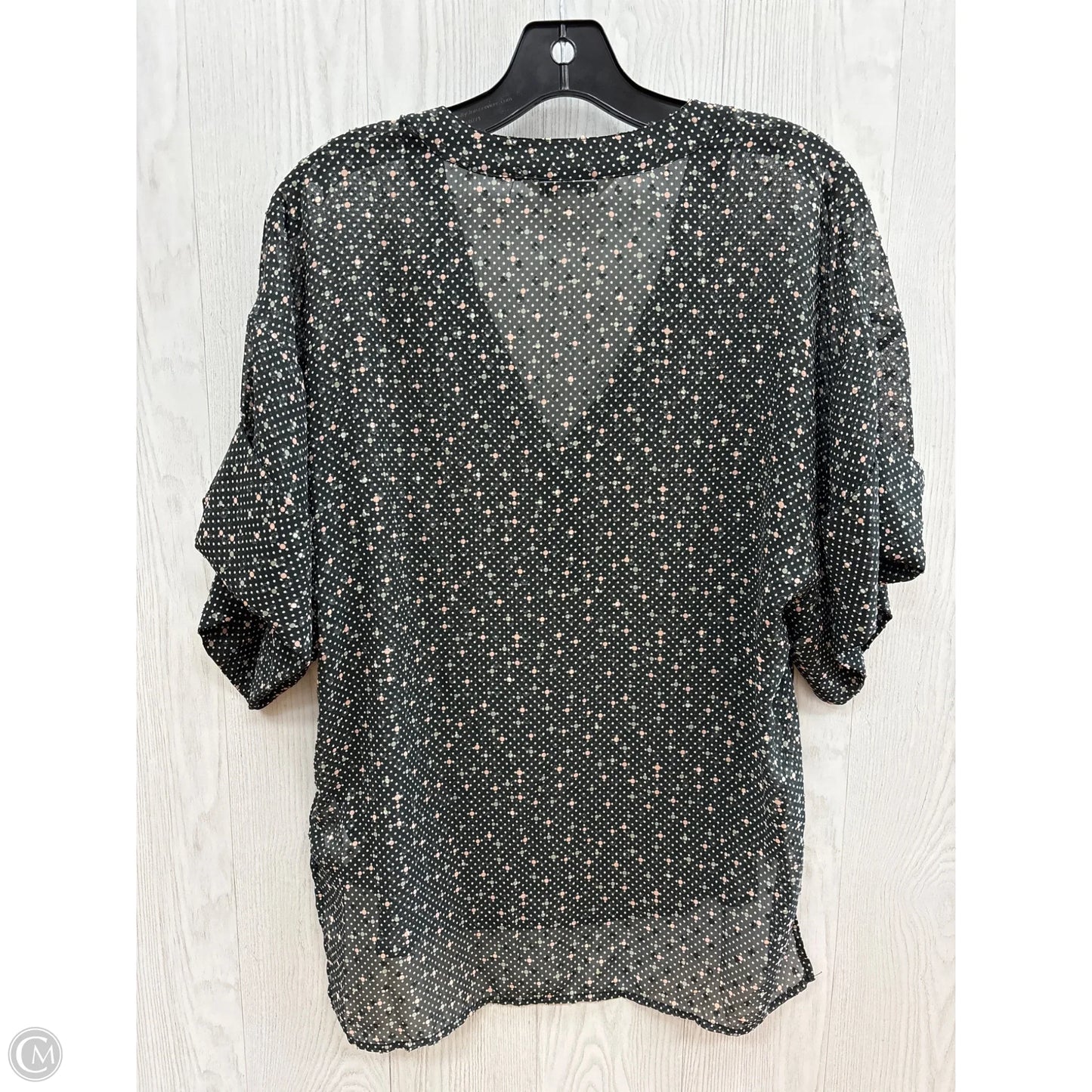 Top Short Sleeve By Cabi In Black, Size: S