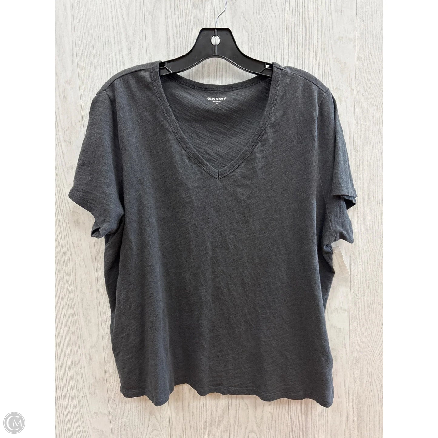Top Short Sleeve By Old Navy In Grey, Size: Xl