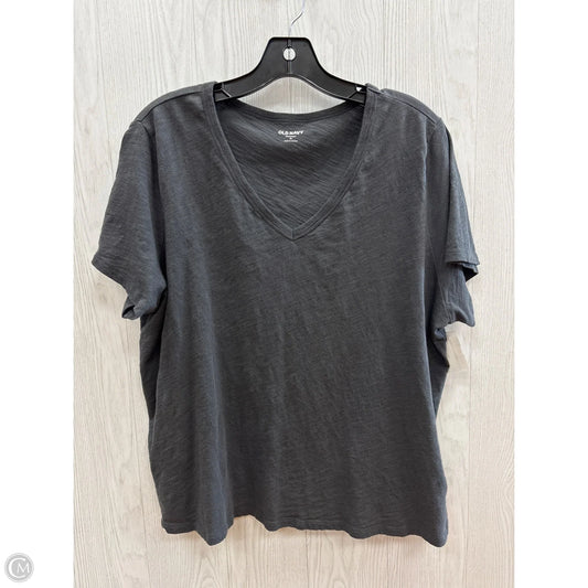 Top Short Sleeve By Old Navy In Grey, Size: Xl