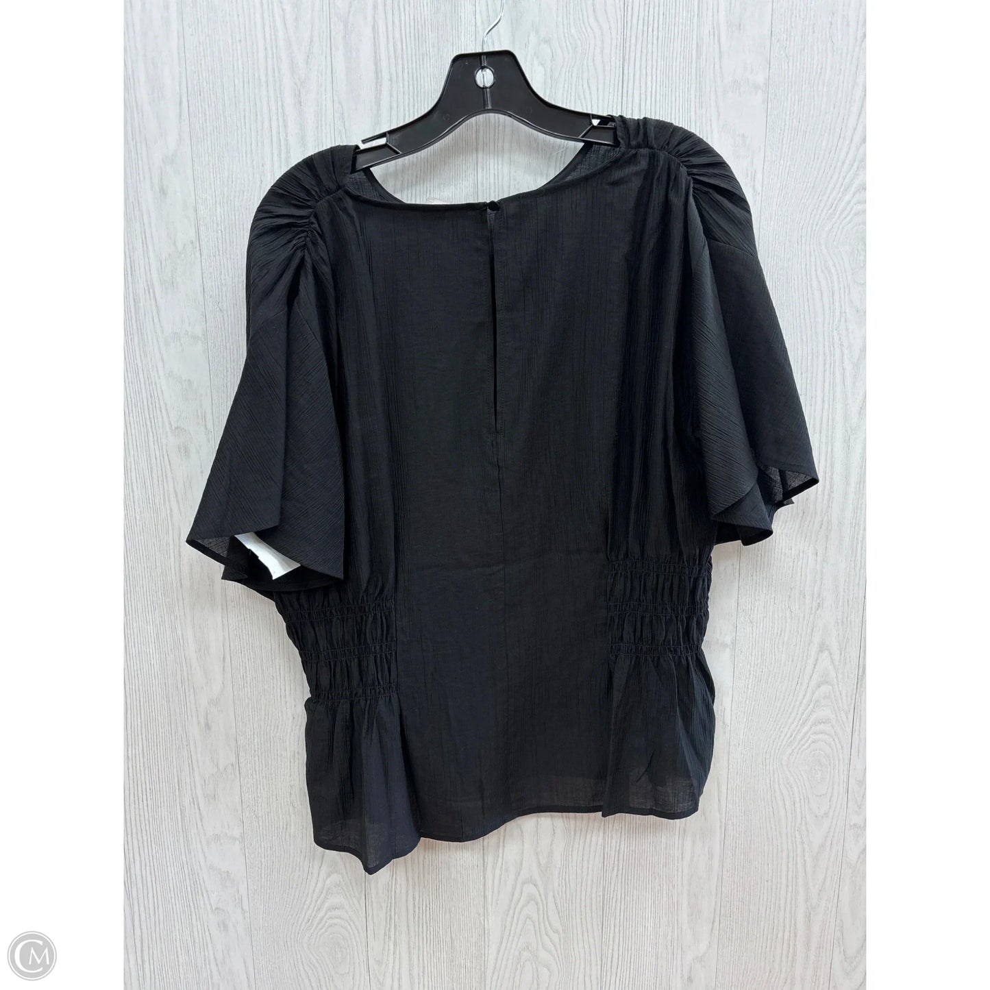 Top Short Sleeve By H&m In Black, Size: Xl