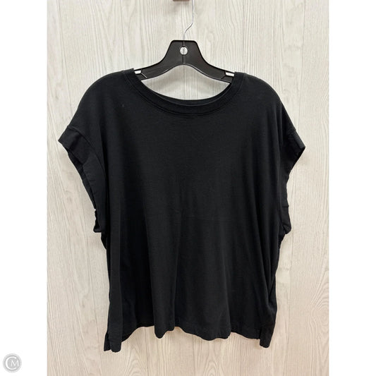 Top Short Sleeve Basic By A New Day In Black, Size: Xxl