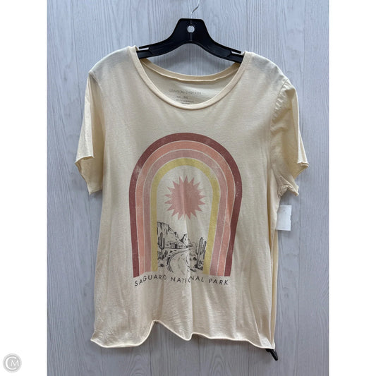 Top Short Sleeve By Grayson Threads In Cream, Size: 2x