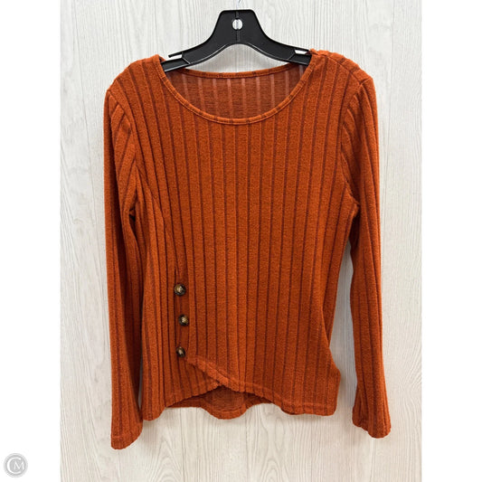 Top Long Sleeve By Clothes Mentor In Orange, Size: S