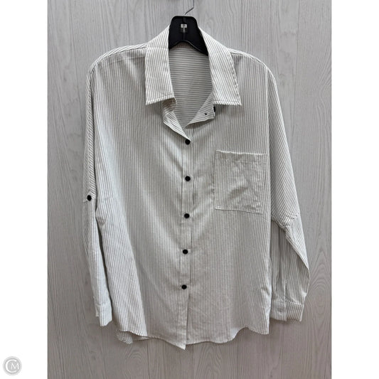 Top Long Sleeve By Amazon Essentials In White, Size: S