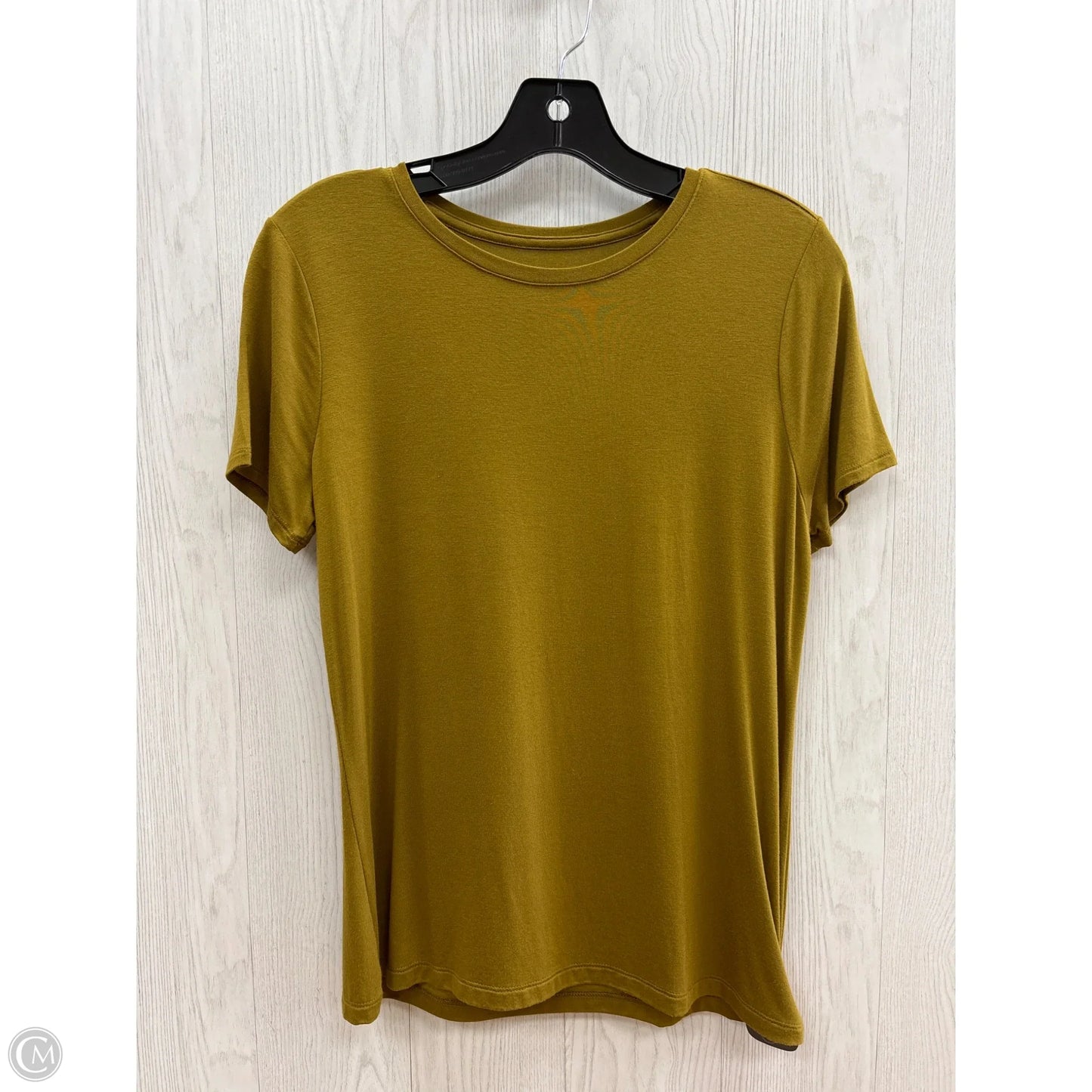 Top Short Sleeve Basic By Nine West In Chartreuse, Size: S