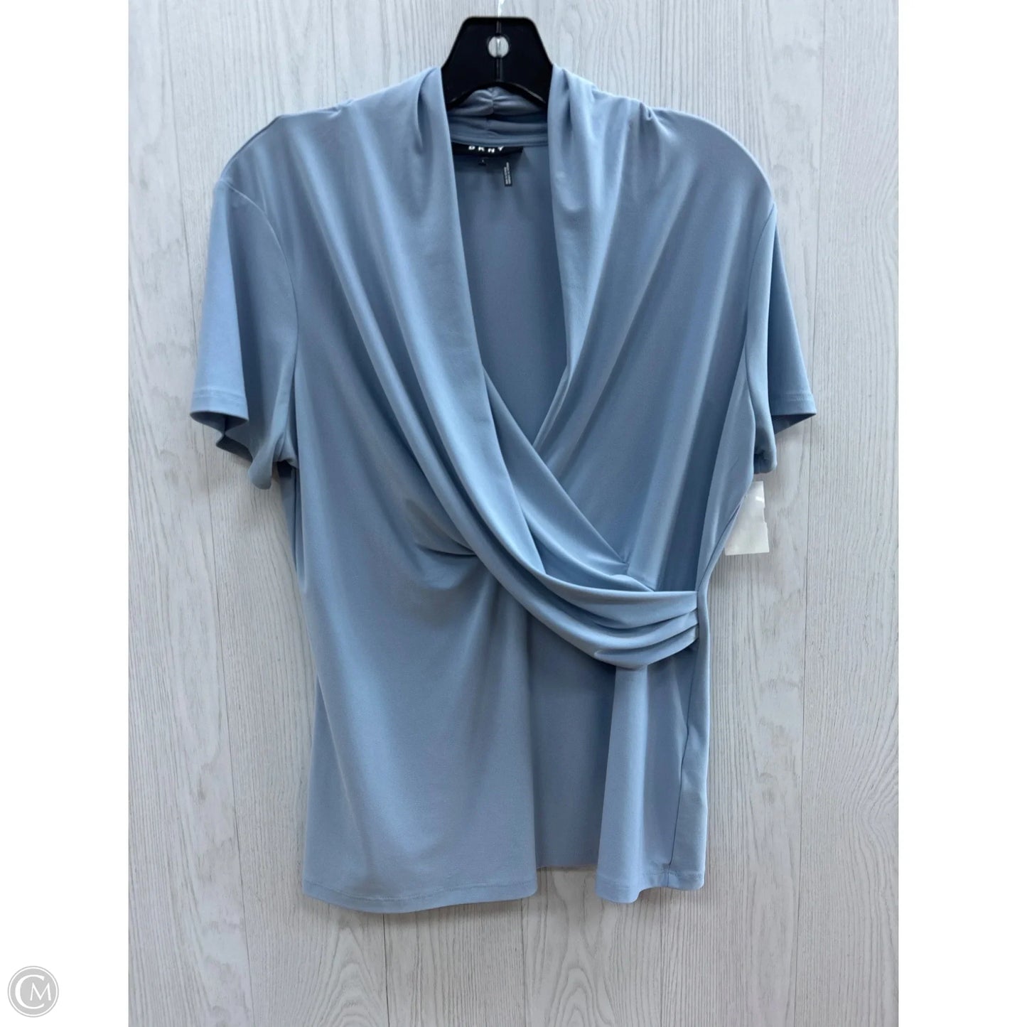 Top Short Sleeve Basic By Dkny In Blue, Size: L
