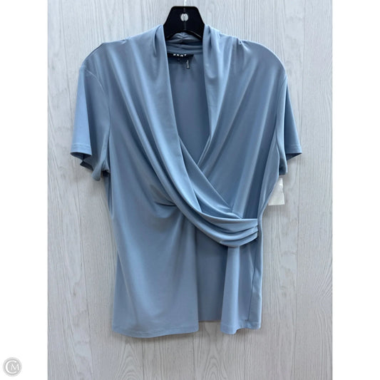 Top Short Sleeve Basic By Dkny In Blue, Size: L