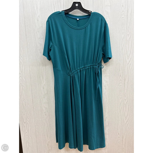 Dress Casual Midi By Clothes Mentor In Teal, Size: Xl