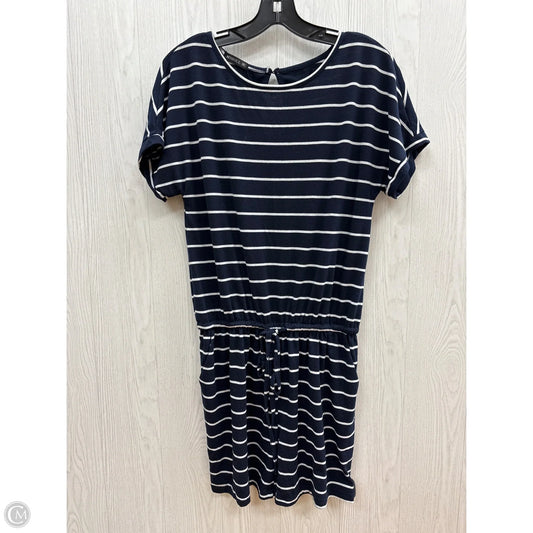 Romper By Clothes Mentor In Blue & White, Size: M