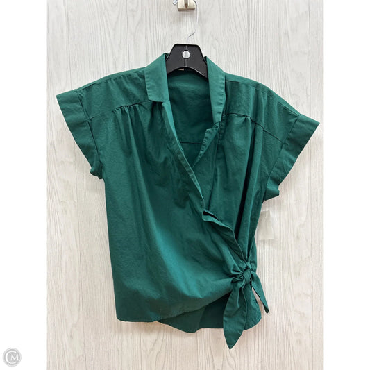 Top Short Sleeve Basic By Nine West In Green, Size: Xs